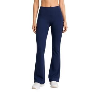 Vuori All The Feels Slim Flare Leggings Long Inseam Navy High Rise Estimated XS